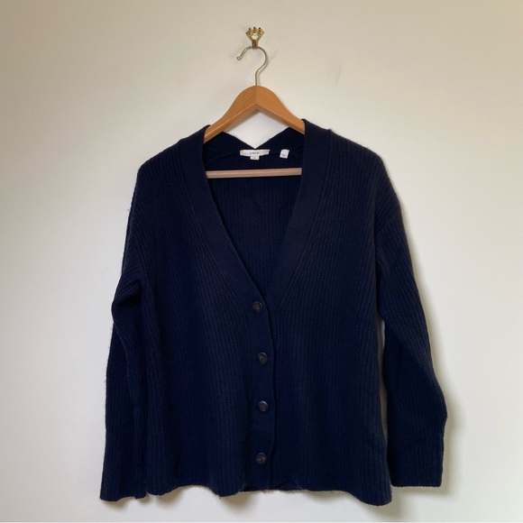 VINCE Ribbed Cardigan Cashmere - Picture 3 of 9